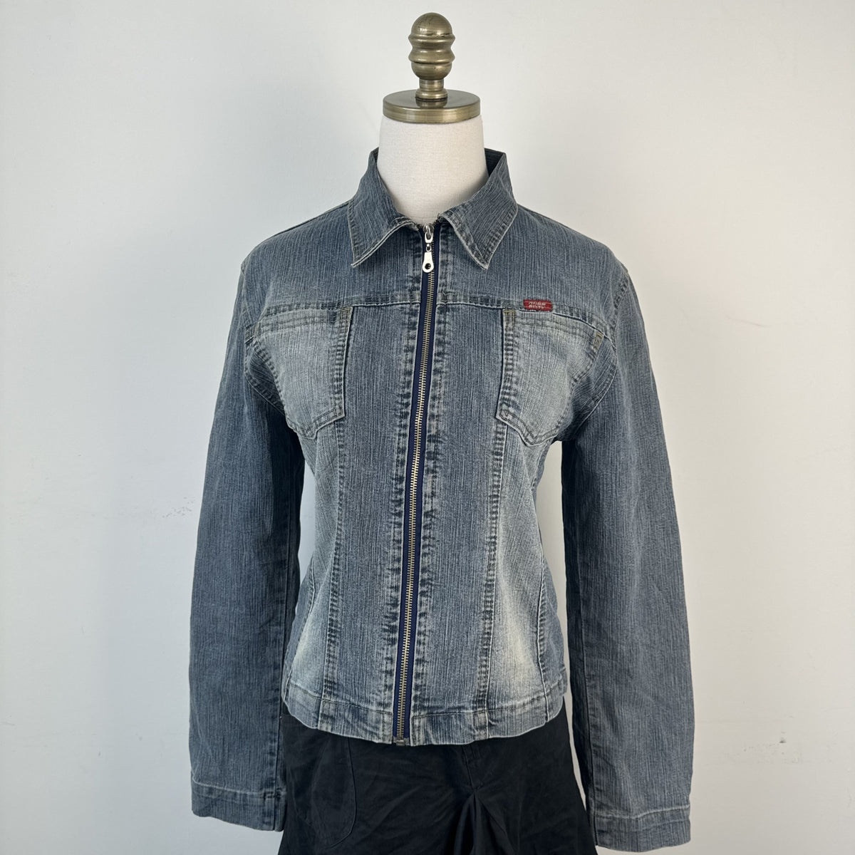Vintage Miss Sixty Zip Up Denim Jacket – view 4