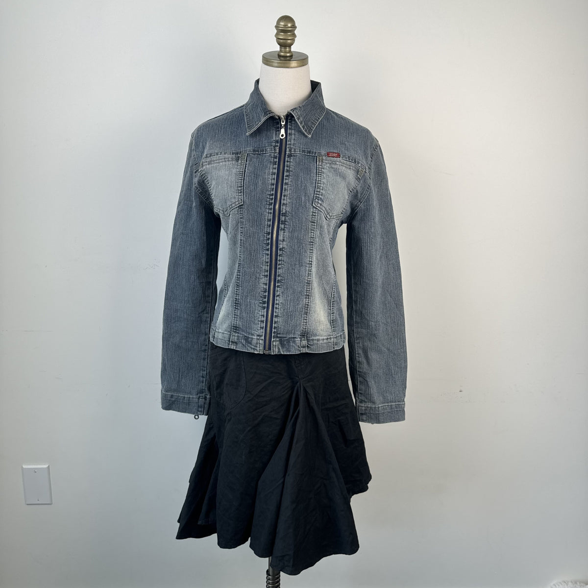Vintage Miss Sixty Zip Up Denim Jacket – view 5