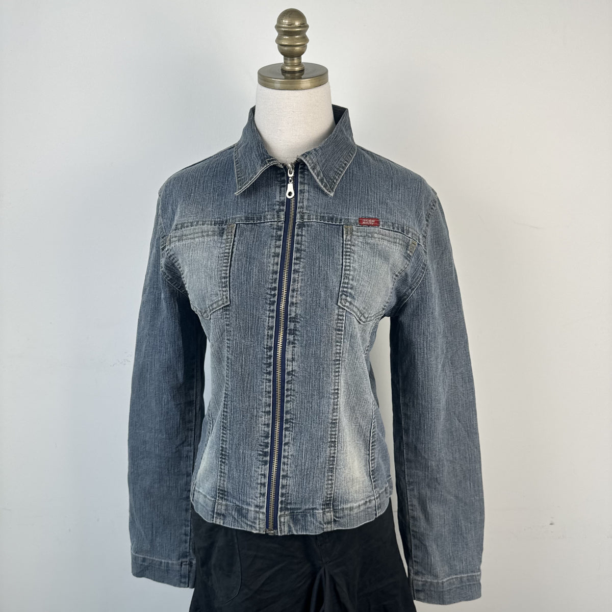 Vintage Miss Sixty Zip Up Denim Jacket – view 6
