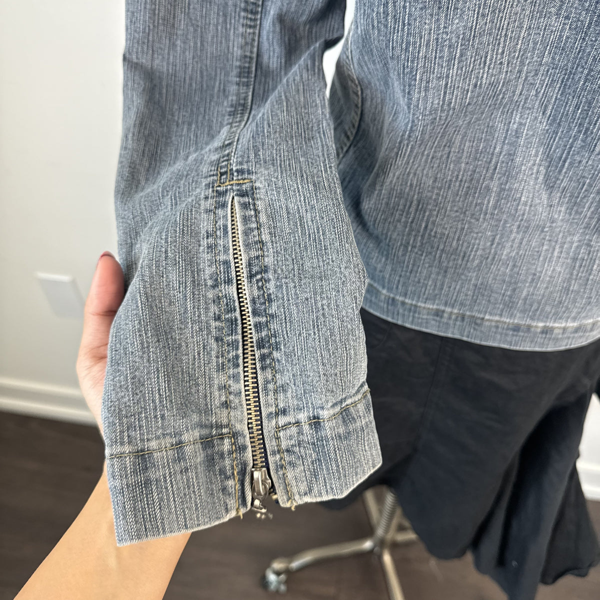 Vintage Miss Sixty Zip Up Denim Jacket – view 11