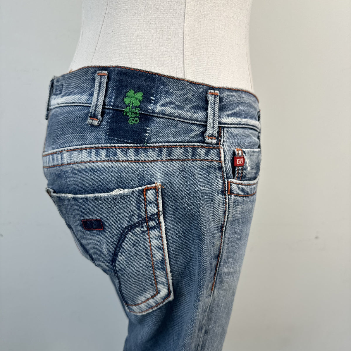 Y2K Miss Sixty Light Wash Denim Capris – view 6