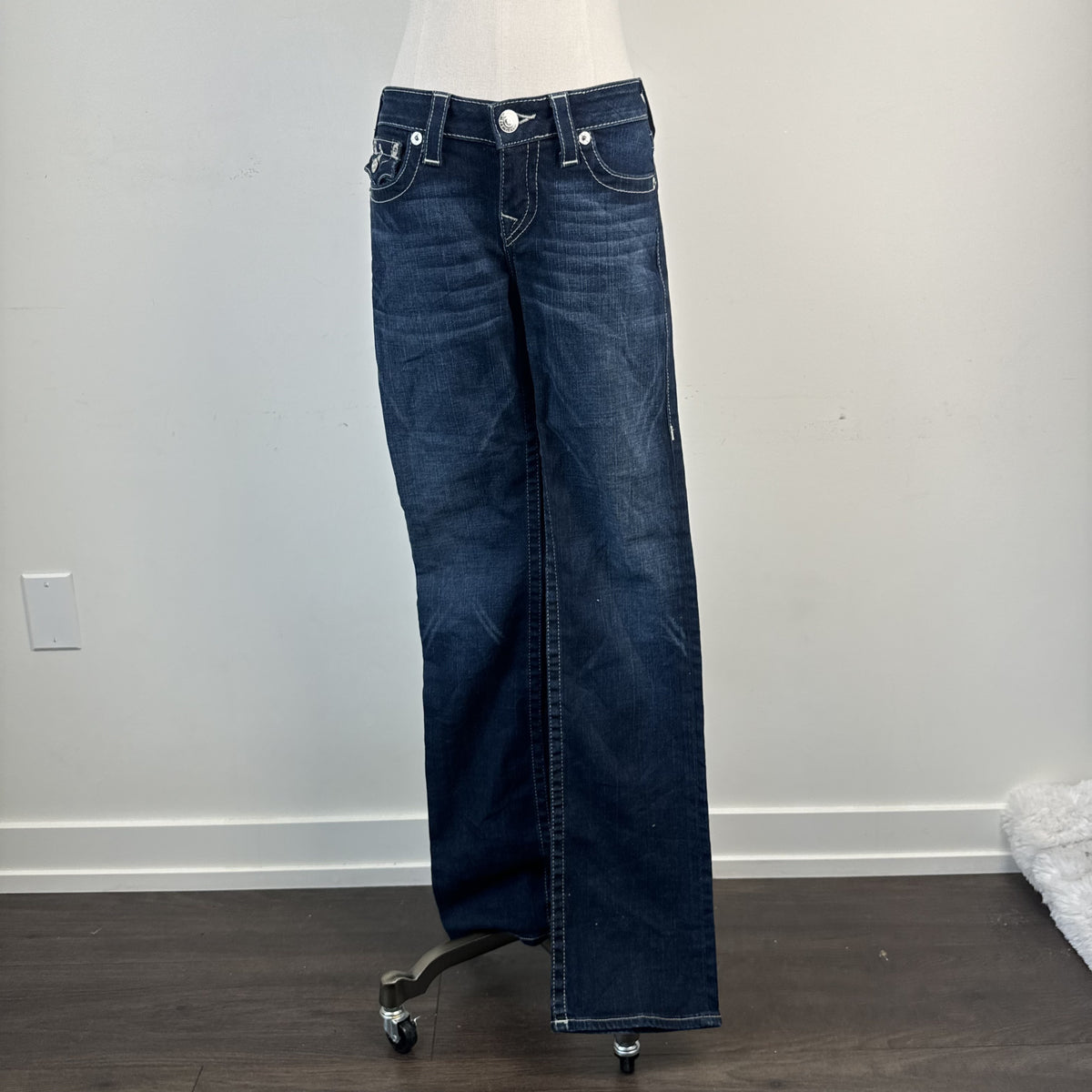 True Religion Dark Wash Low Rise Bootcut Jeans – view 2