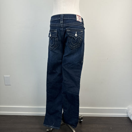 True Religion Dark Wash Low Rise Bootcut Jeans – view 3