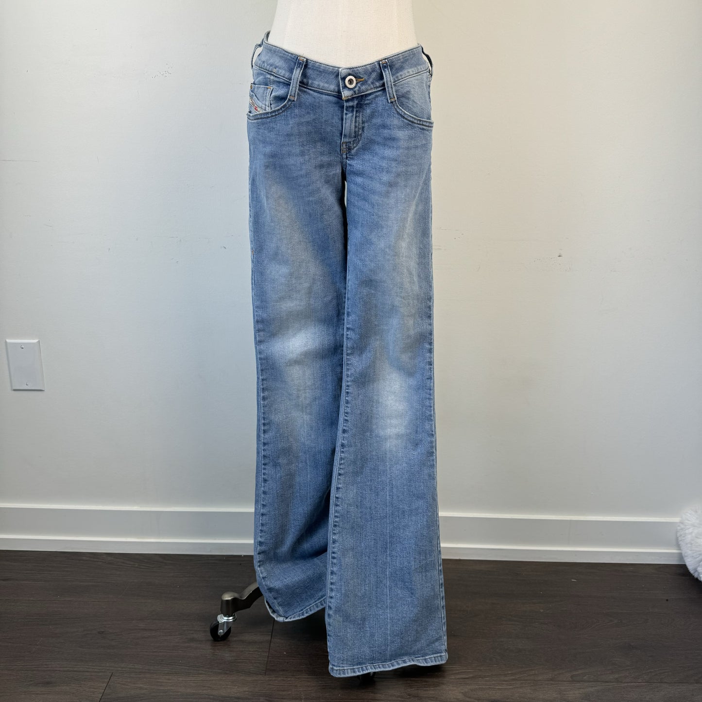 Diesel Light Wash Low Rise Bootcut Jeans – view 1