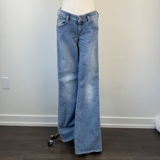 Diesel Light Wash Low Rise Bootcut Jeans – view 1
