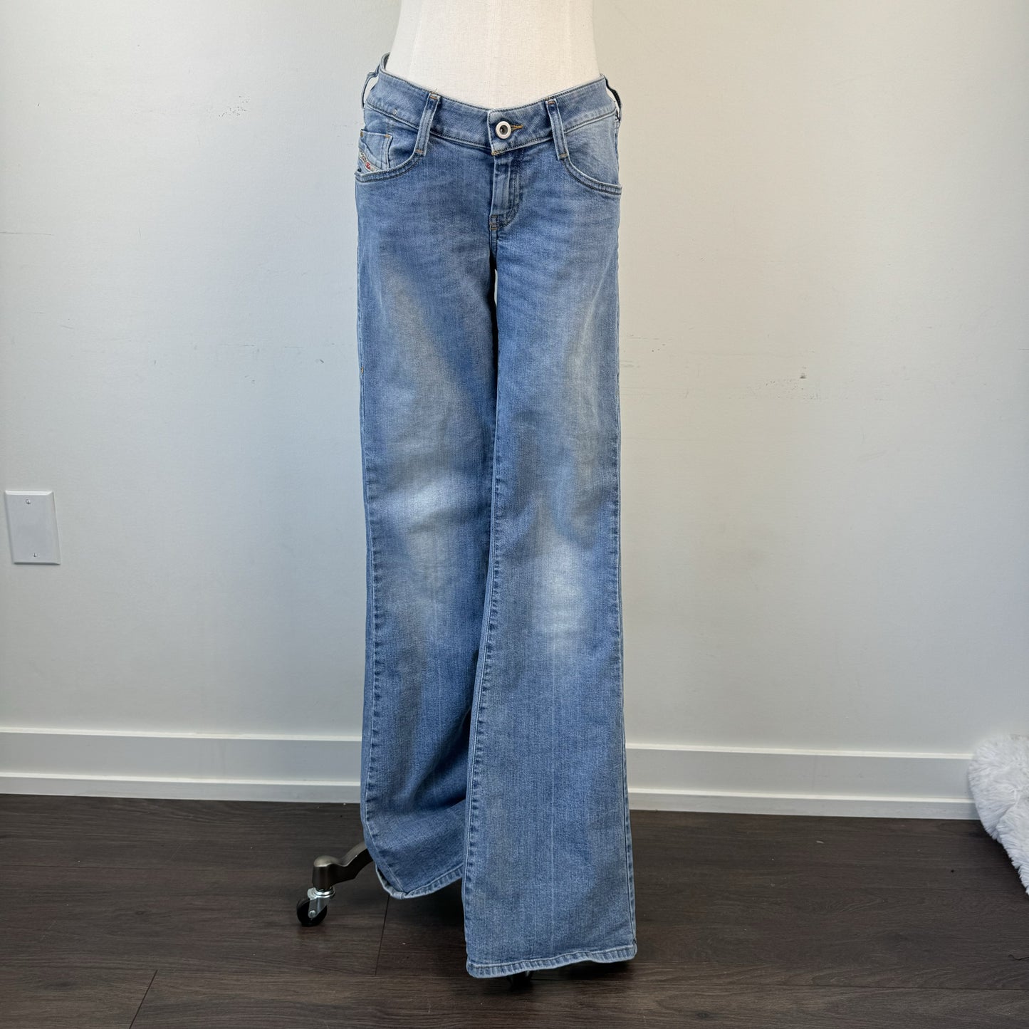 Diesel Light Wash Low Rise Bootcut Jeans – view 2