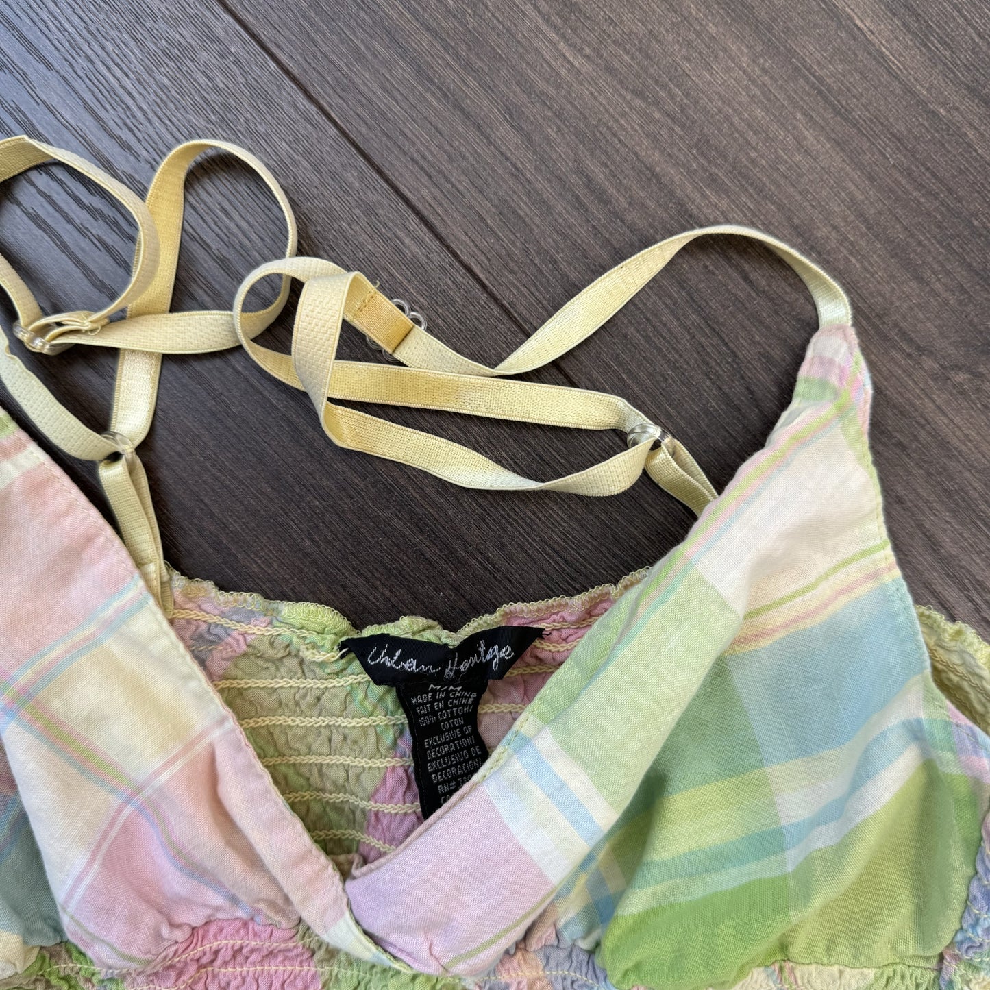 Pastel Plaid Babydoll Top – view 11
