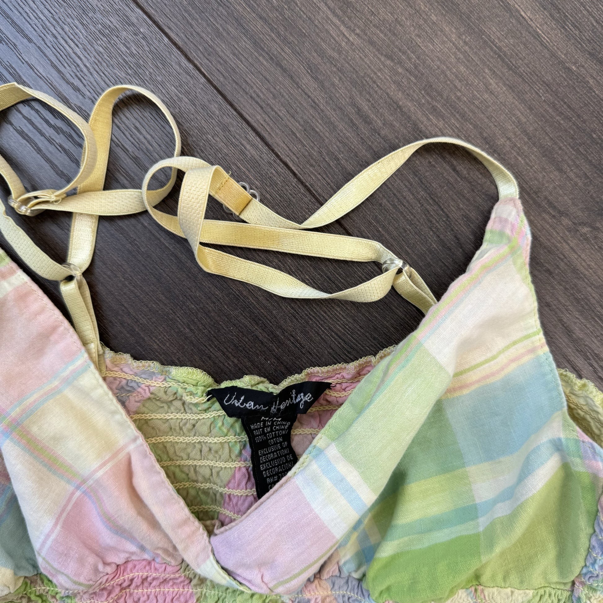 Pastel Plaid Babydoll Top – view 11