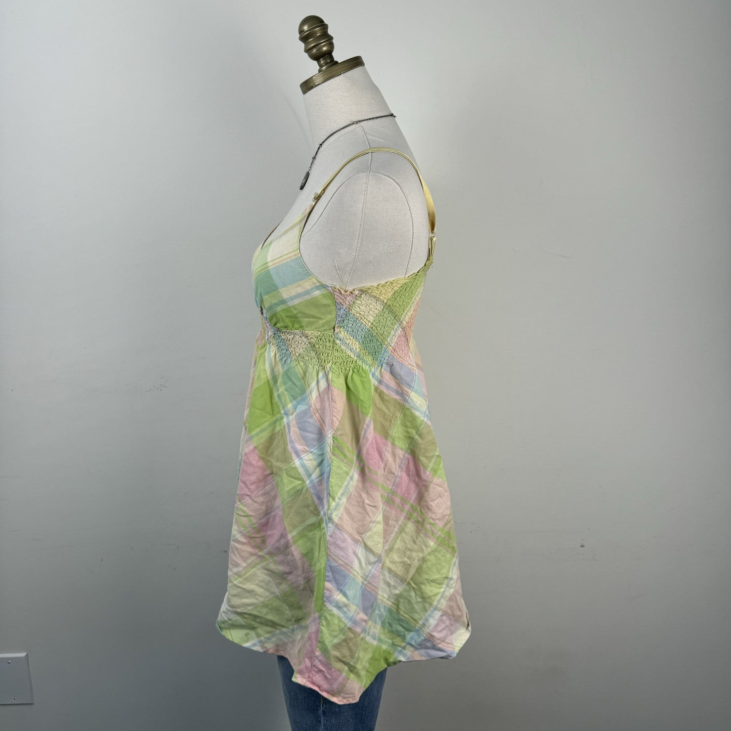 Pastel Plaid Babydoll Top – view 7