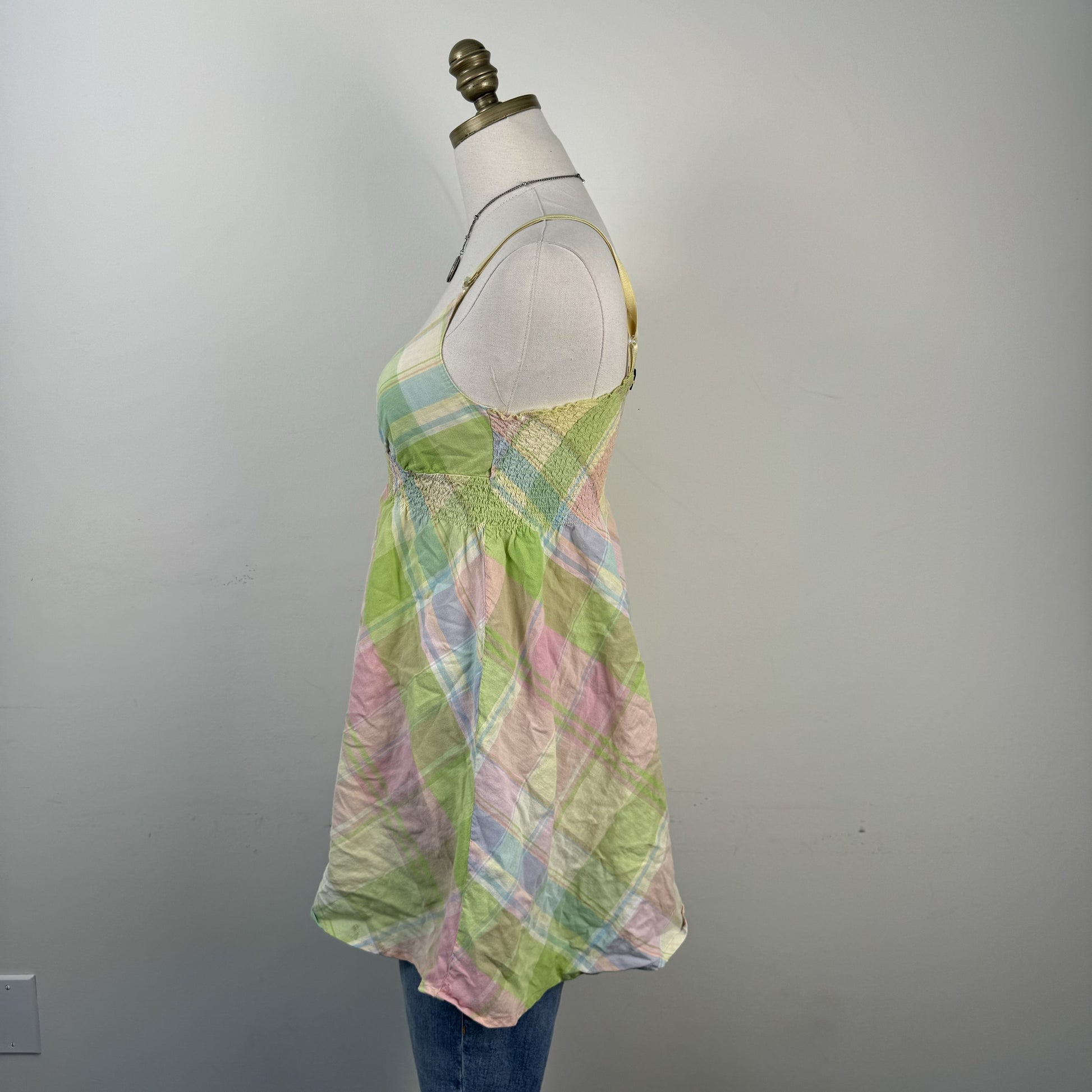 Pastel Plaid Babydoll Top – view 8