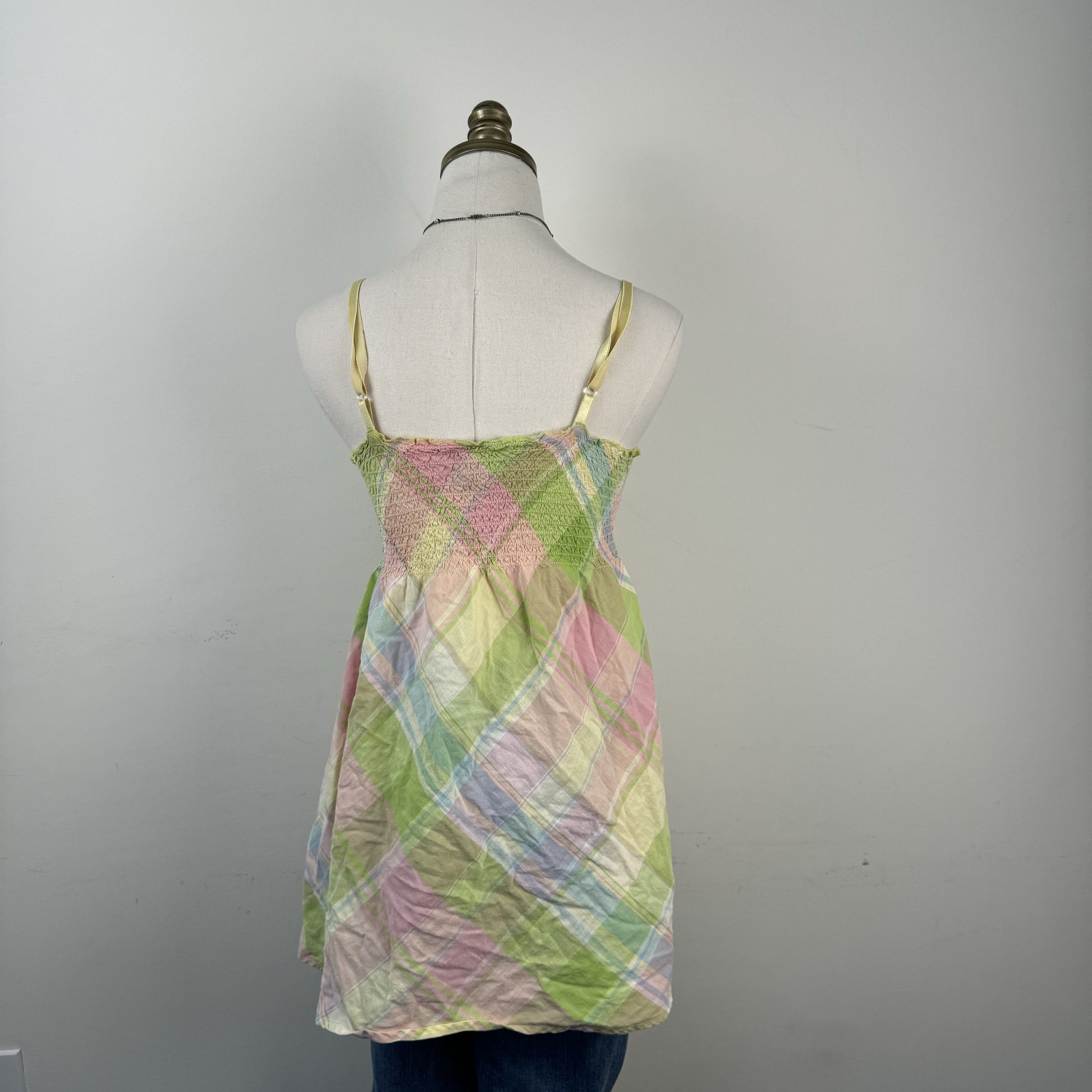 Pastel Plaid Babydoll Top – view 9