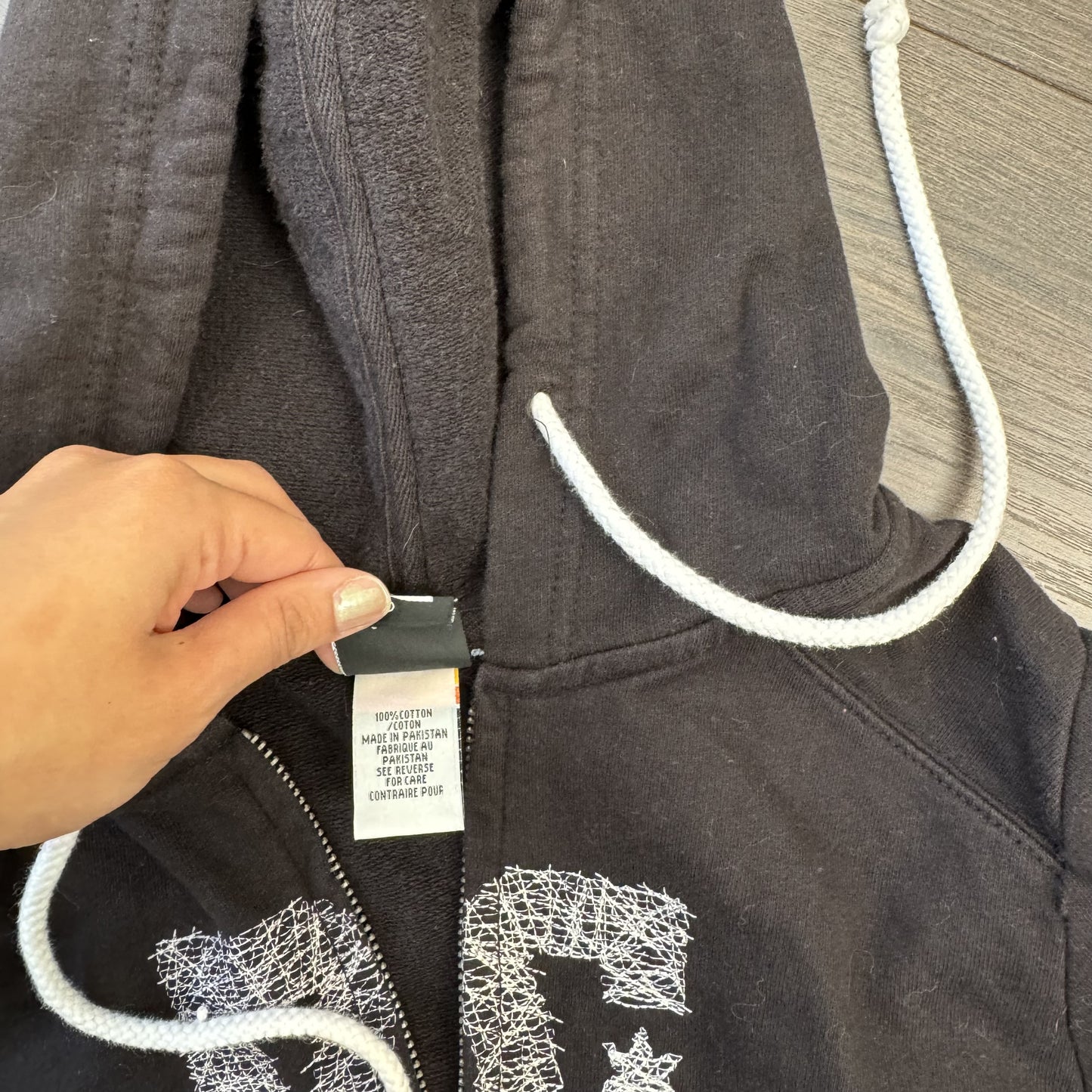 DC Y2K Black Graphic Zip Up Hoodie – view 3