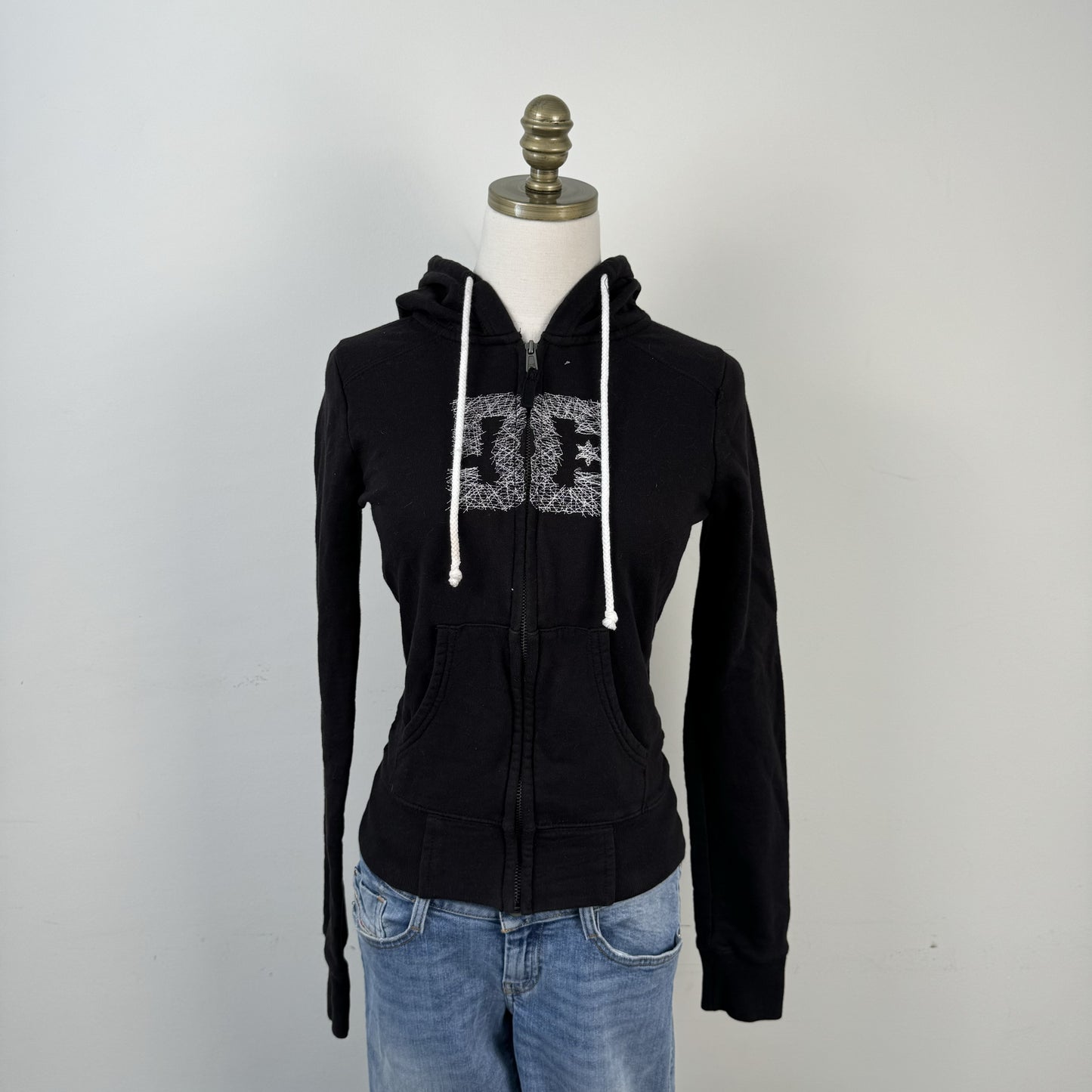 DC Y2K Black Graphic Zip Up Hoodie – view 4