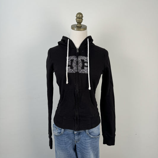 DC Y2K Black Graphic Zip Up Hoodie – view 1