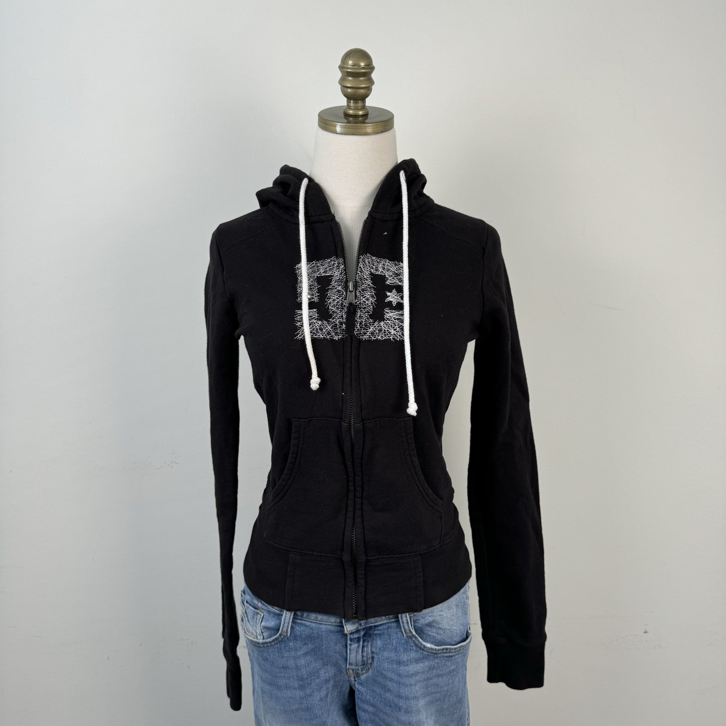 DC Y2K Black Graphic Zip Up Hoodie – view 6