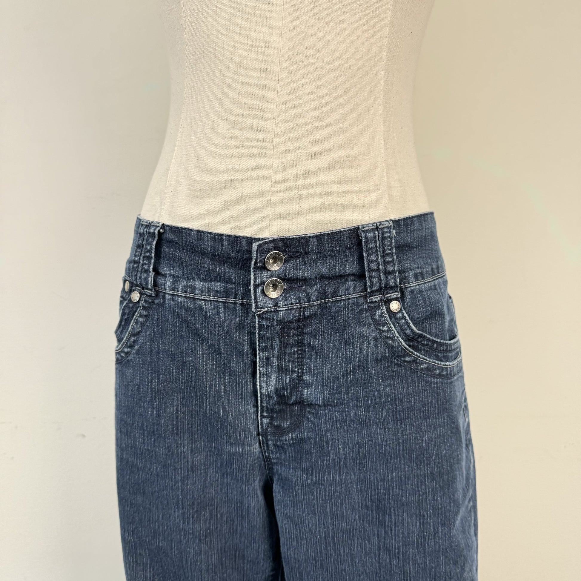 Dark Wash Denim Capris – view 3