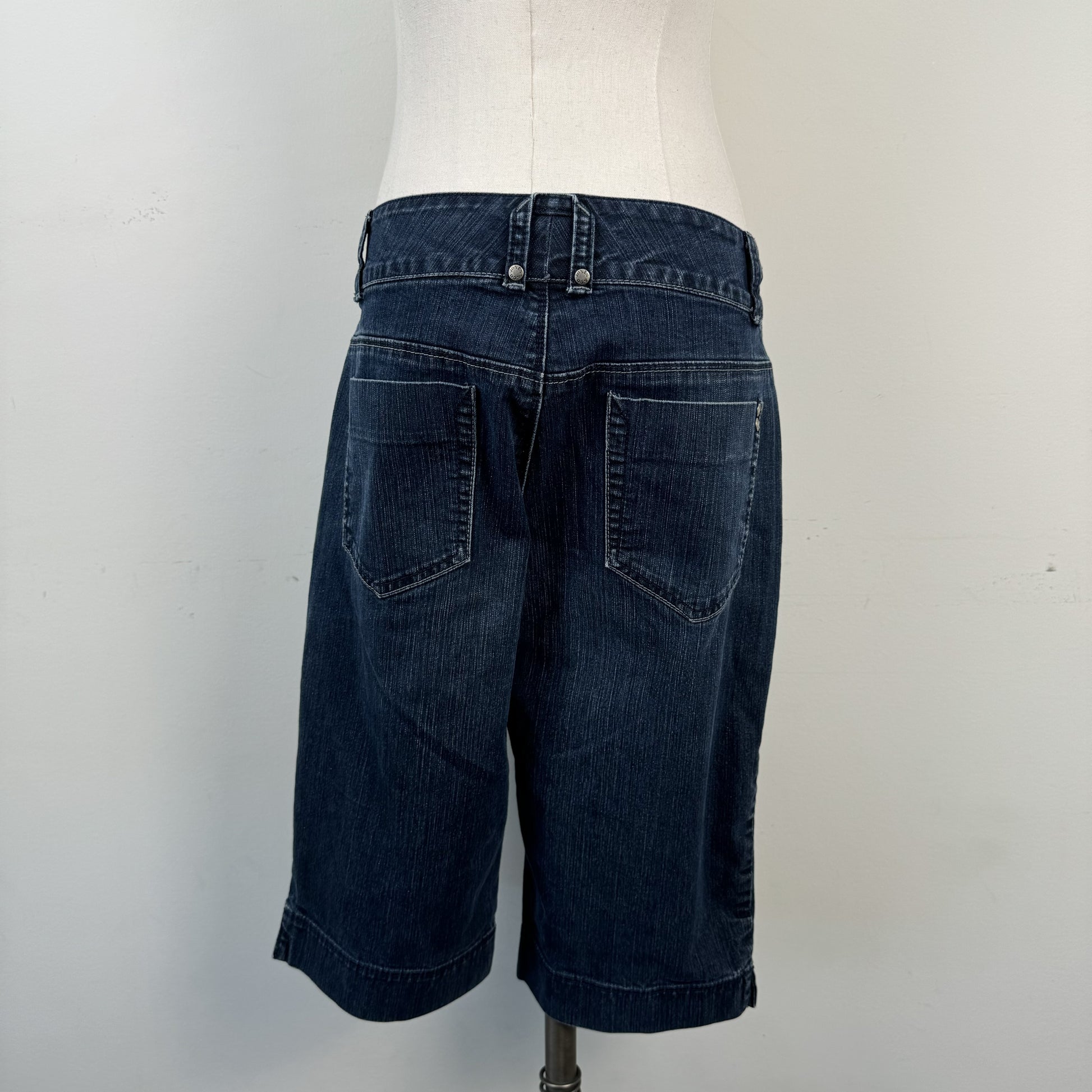 Dark Wash Denim Capris – view 6