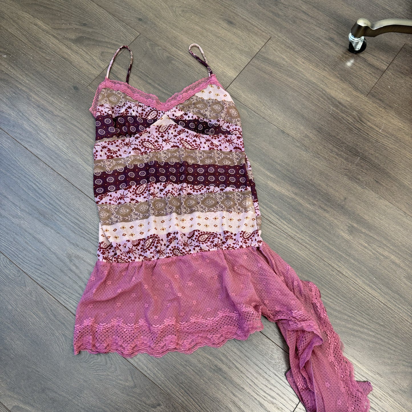 Vintage Mesh Paisley Babydoll Top – view 10
