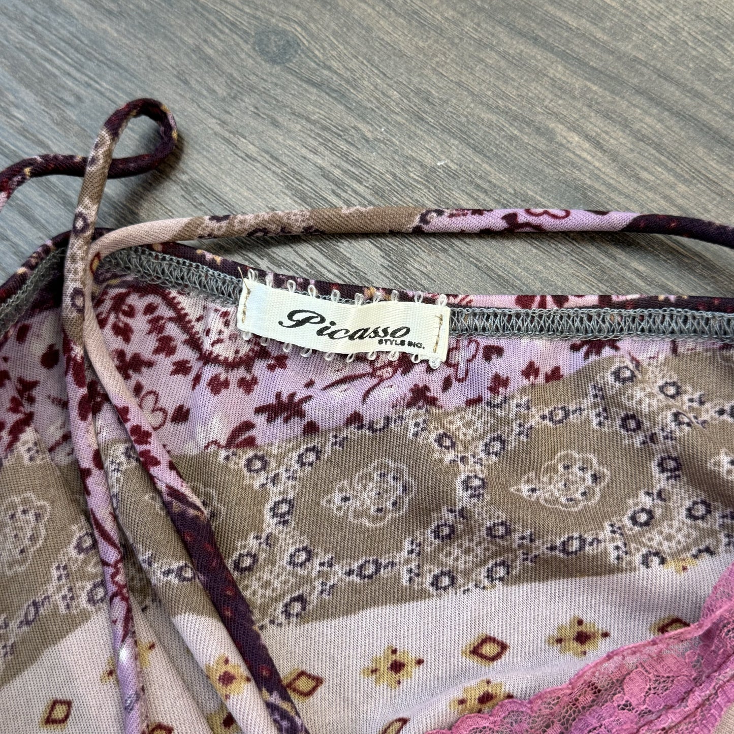 Vintage Mesh Paisley Babydoll Top – view 11
