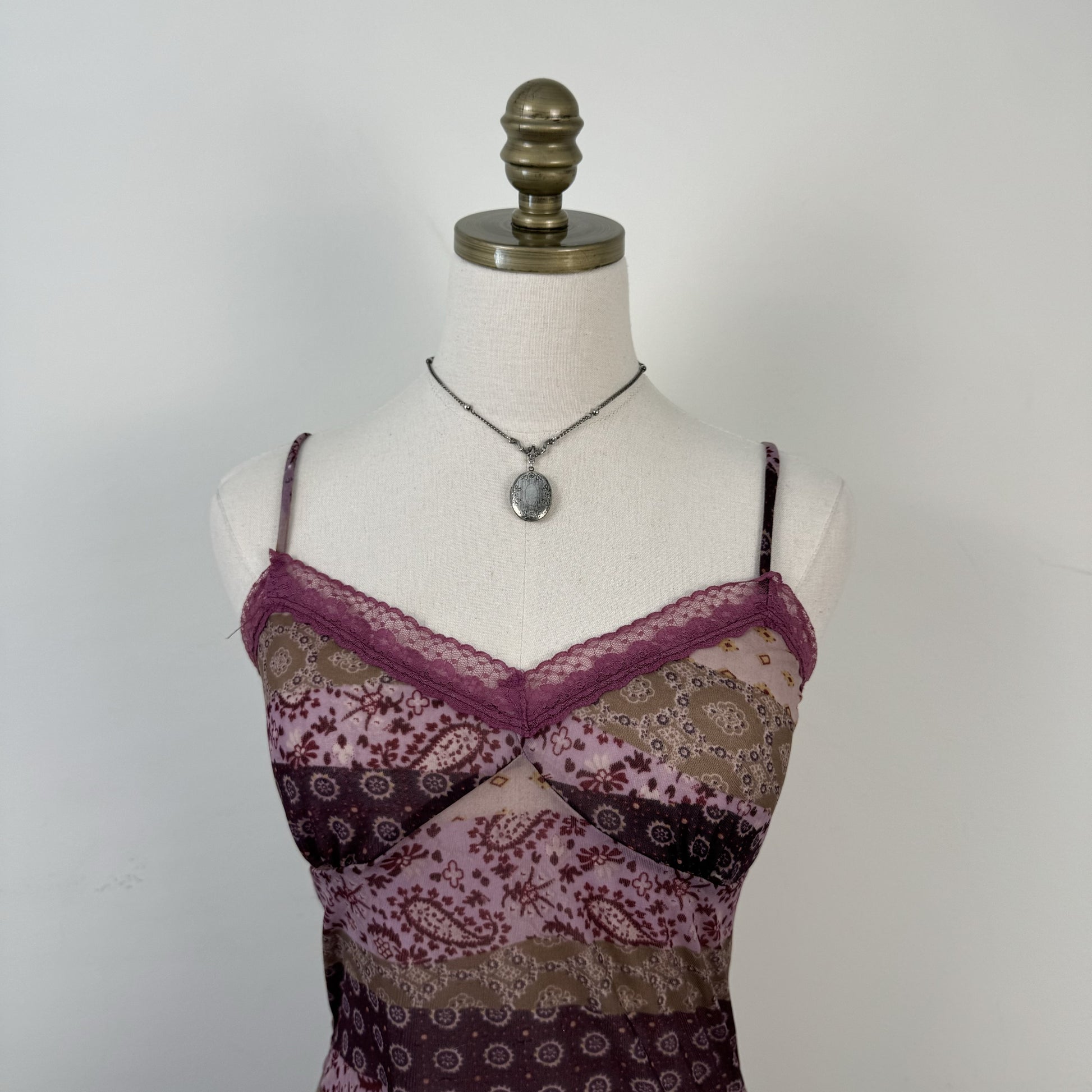 Vintage Mesh Paisley Babydoll Top – view 6