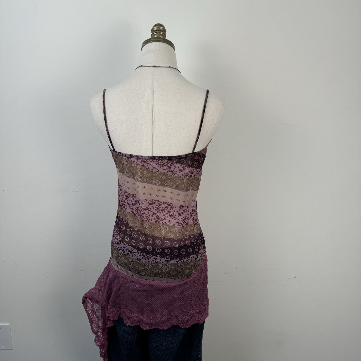 Vintage Mesh Paisley Babydoll Top – view 9