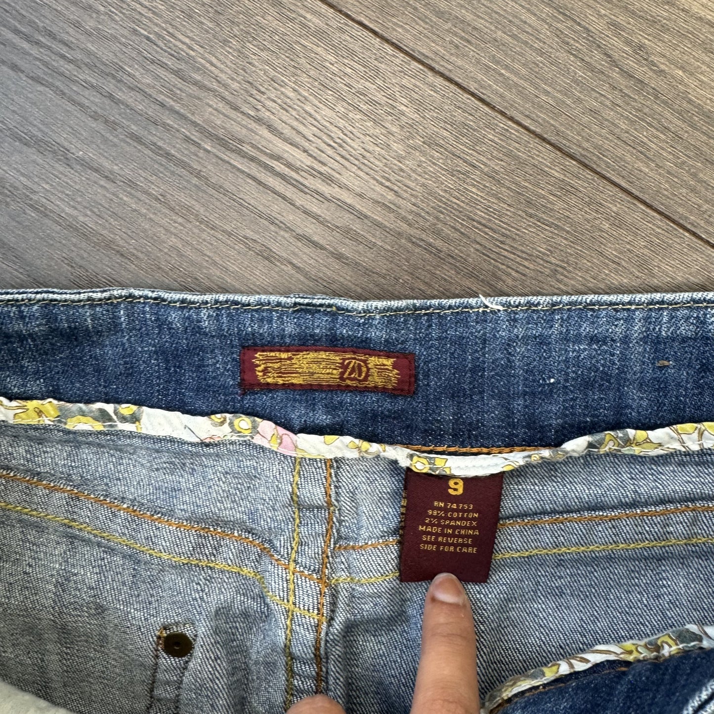 Y2K Light Wash Asymmetric Denim Mini Skirt – view 7
