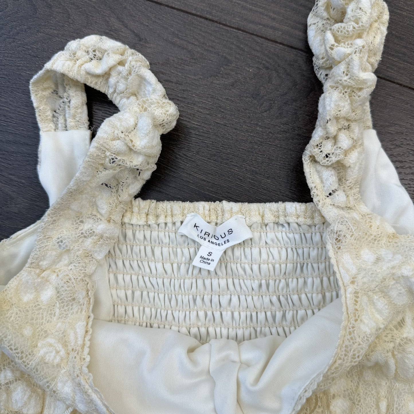 Cream Tiered Babydoll Mini Dress – view 11