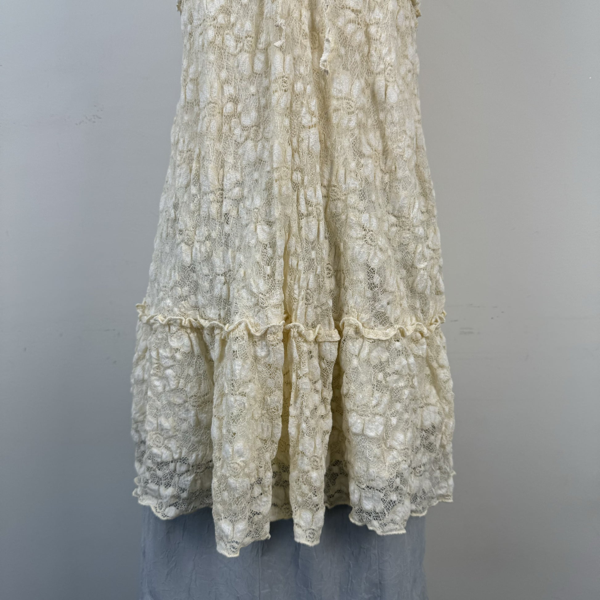 Cream Tiered Babydoll Mini Dress – view 5