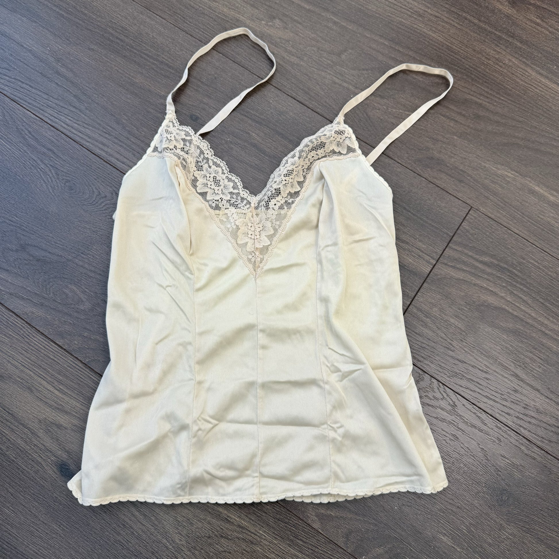 Vintage Butter Yellow Lace Cami Top – view 12
