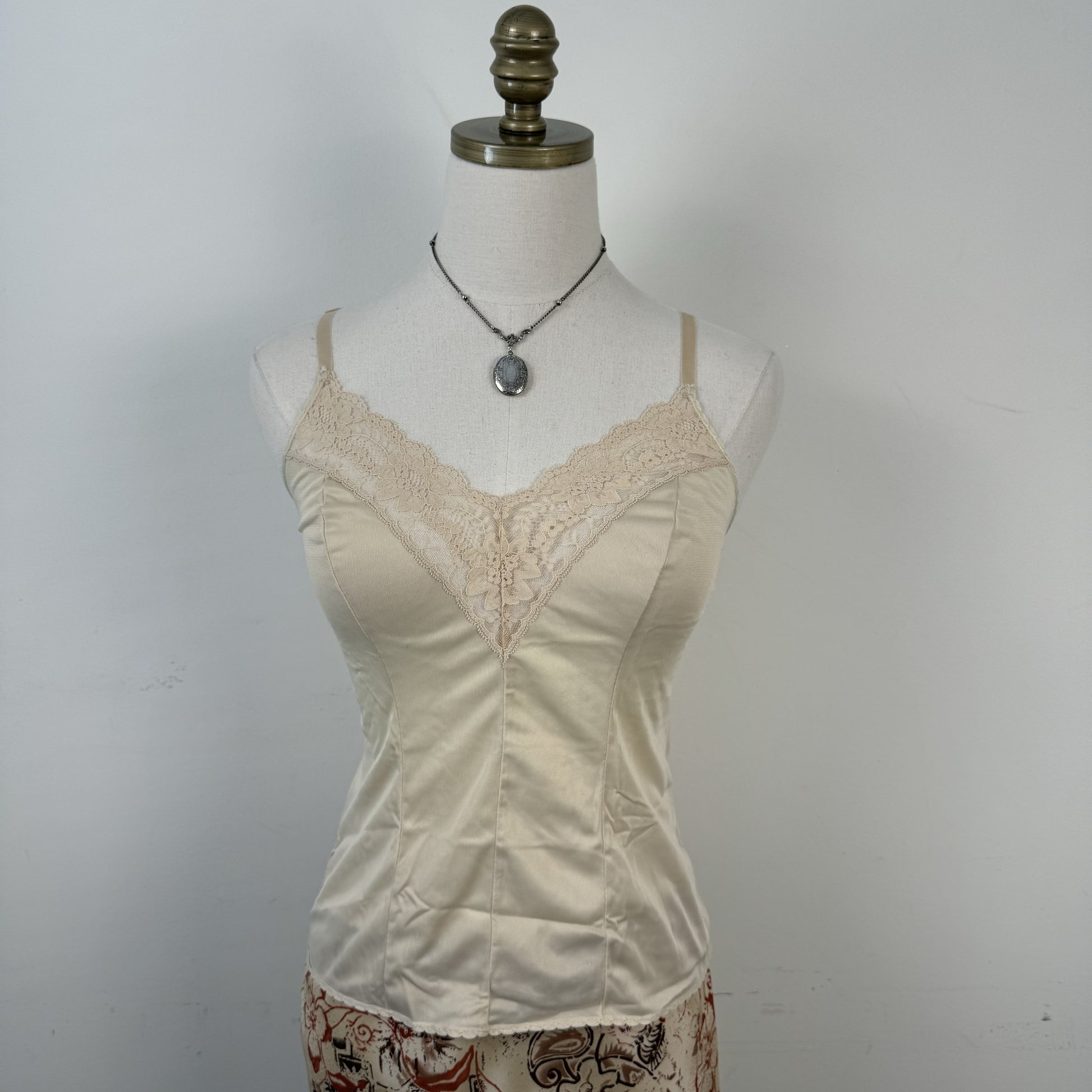 Vintage Butter Yellow Lace Cami Top – view 4