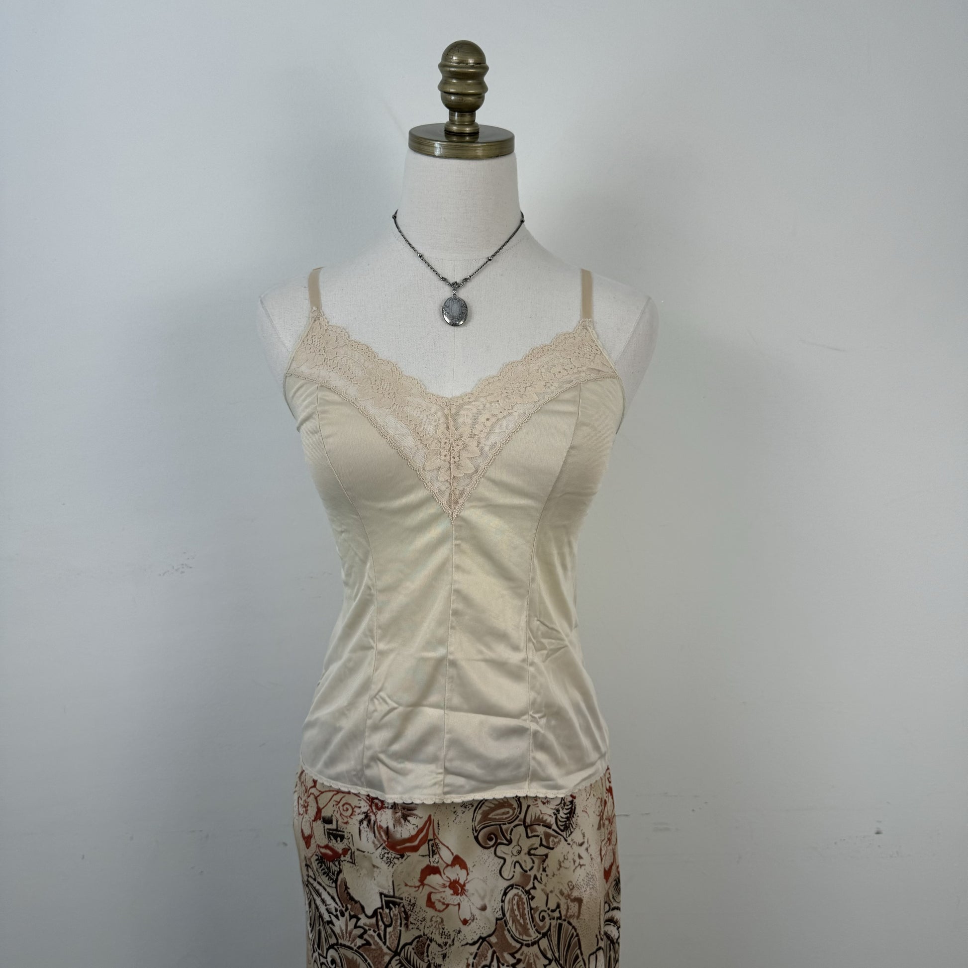 Vintage Butter Yellow Lace Cami Top – view 1