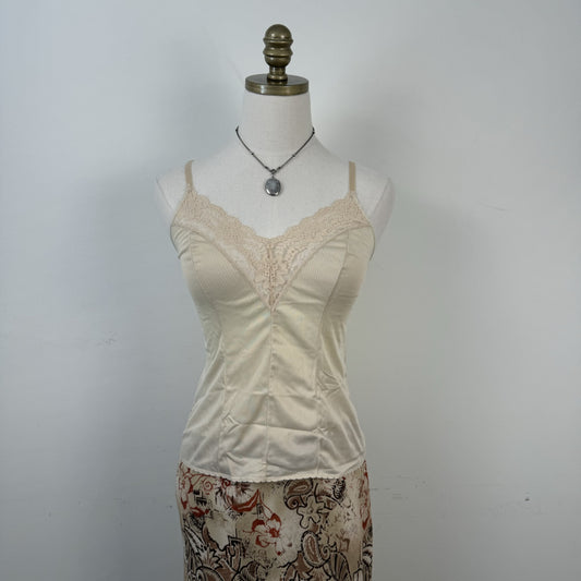 Vintage Butter Yellow Lace Cami Top – view 1