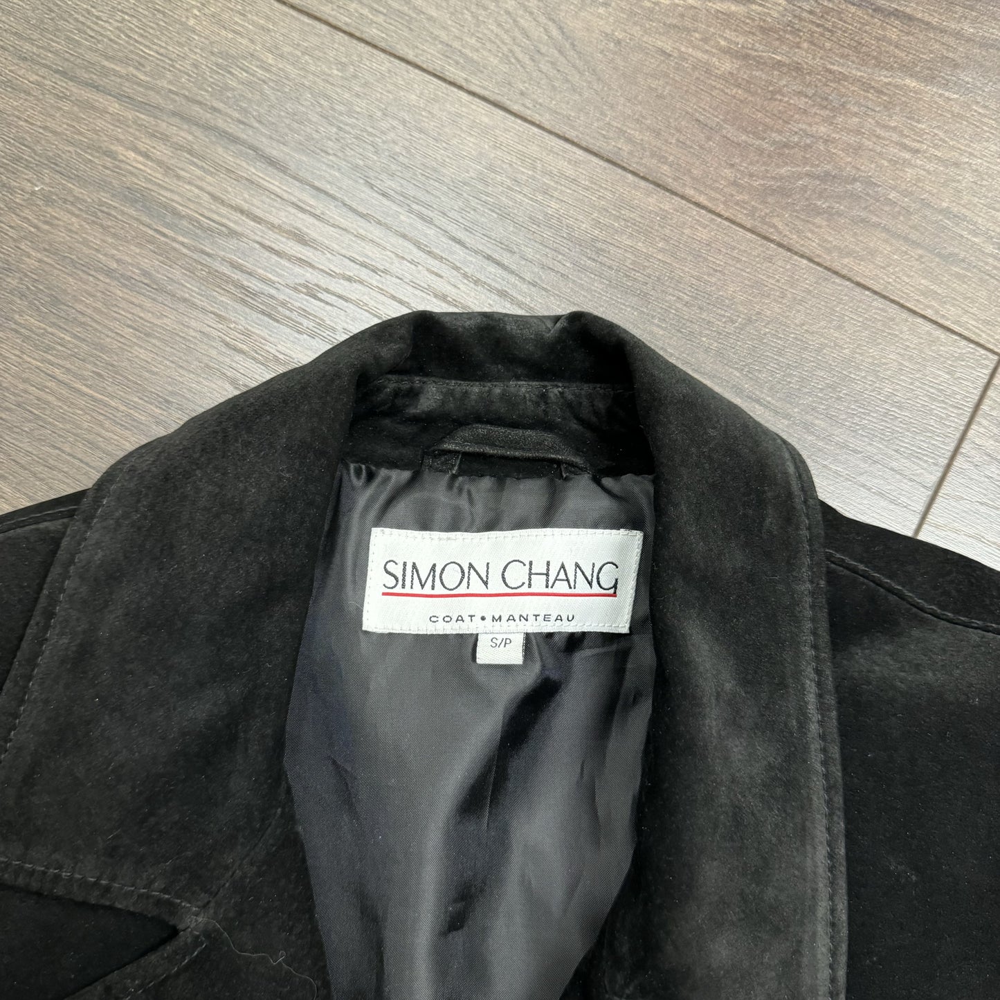 Black Suede Trench Coat – view 3