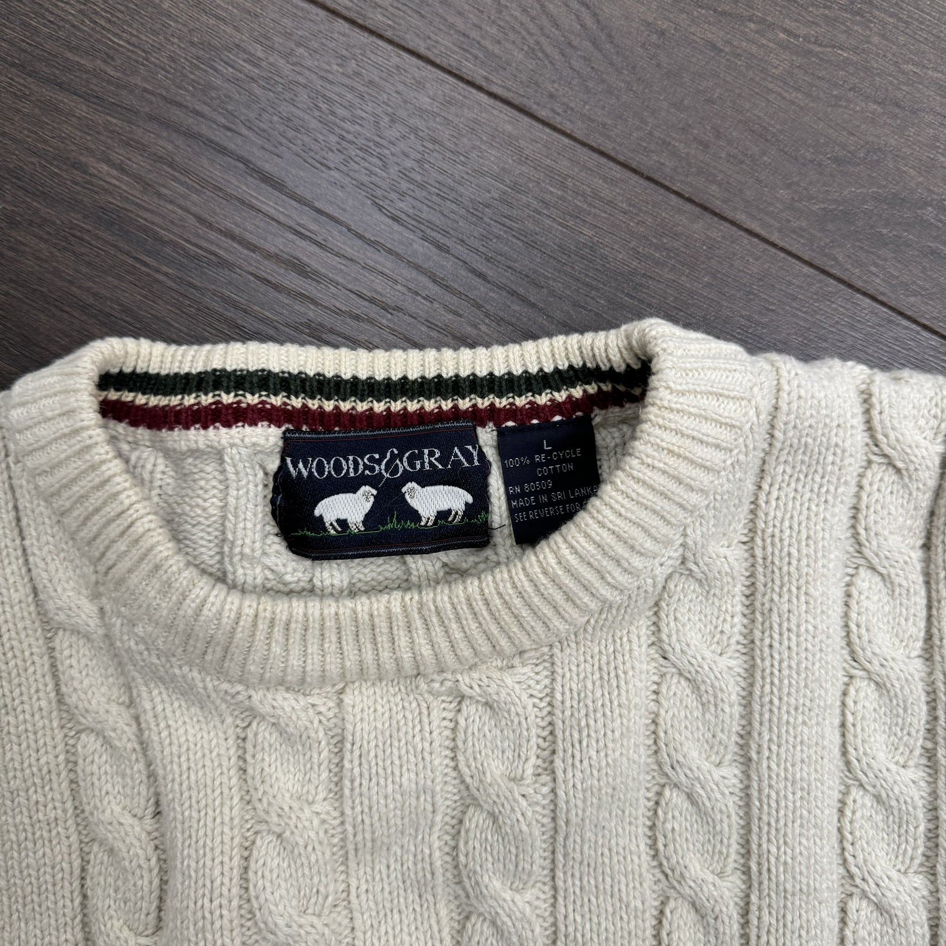 Rory Cream Cableknit Sweater – view 3