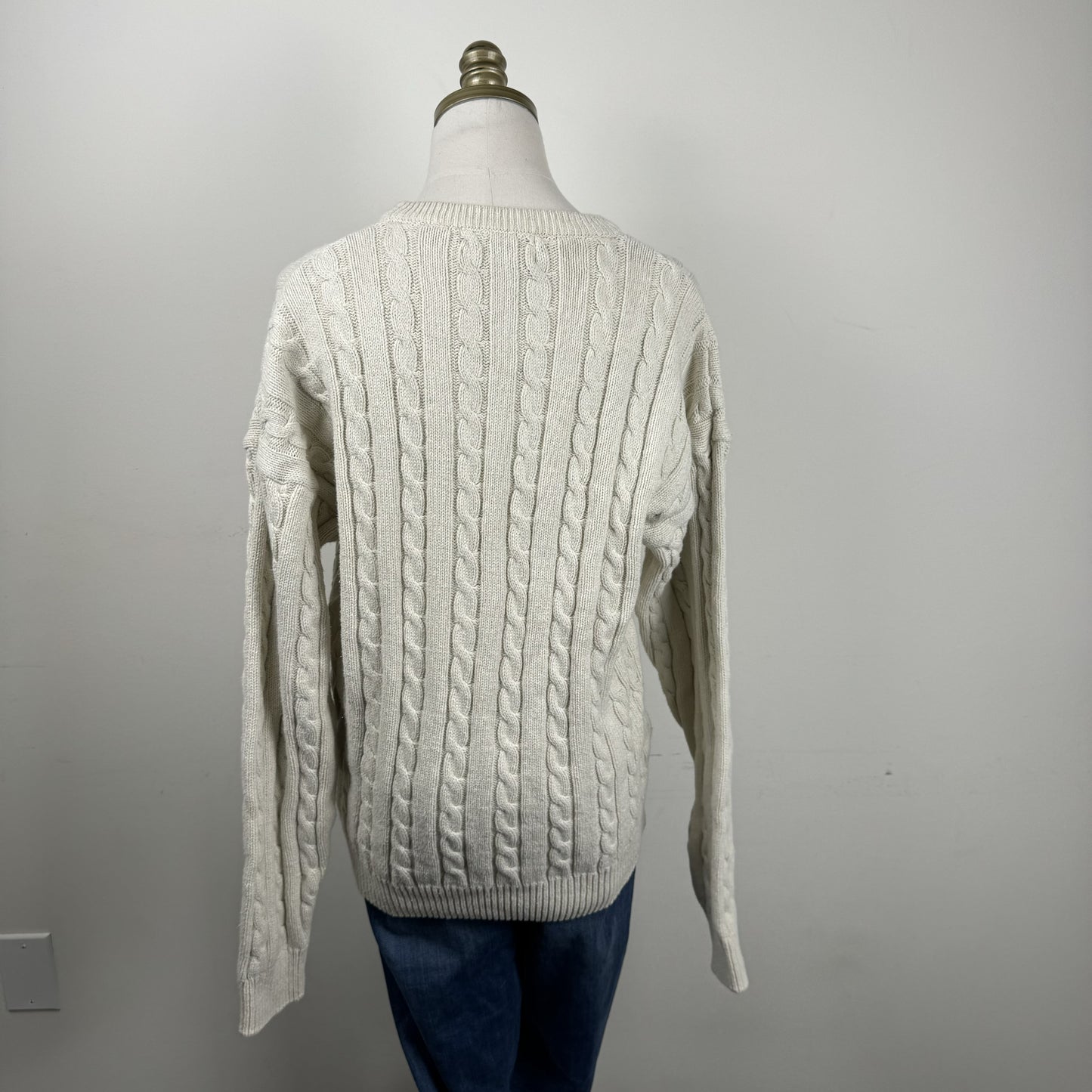 Rory Cream Cableknit Sweater – view 7