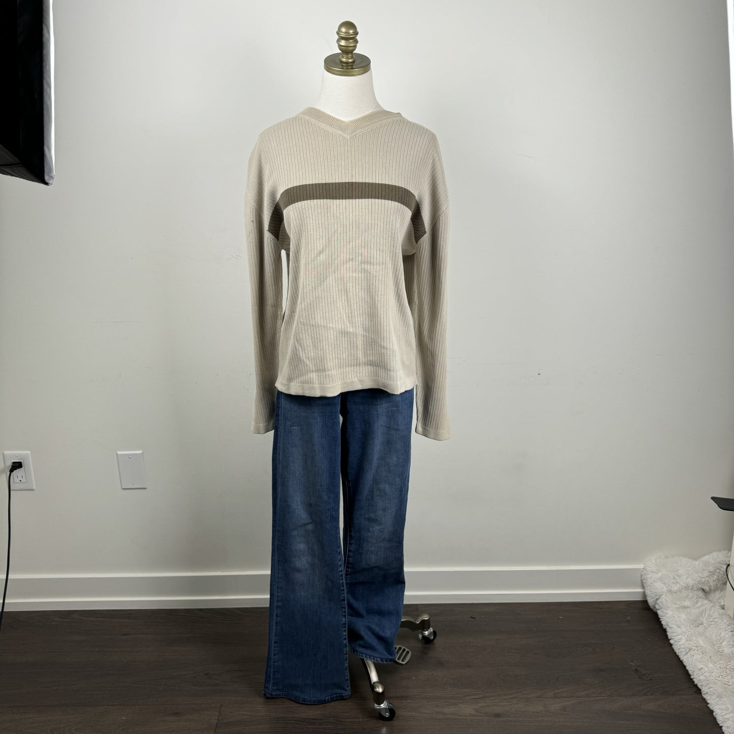 Rory Retro Beige Sweater – view 4
