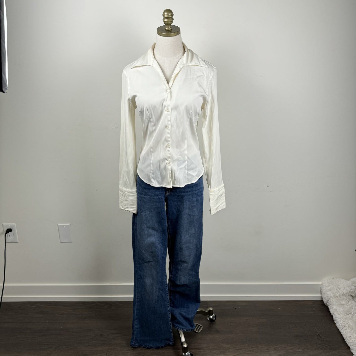 Cream Button Up Shirt – view 4