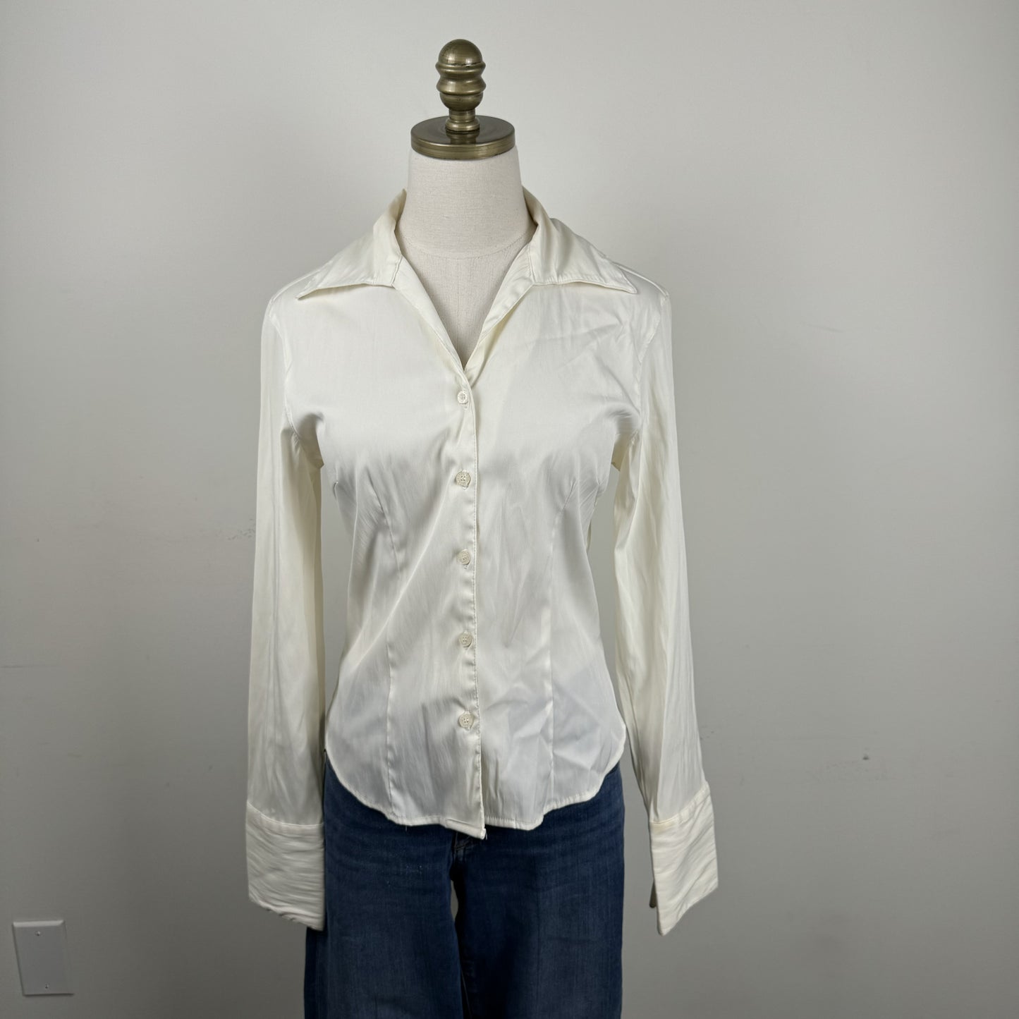 Cream Button Up Shirt – view 5