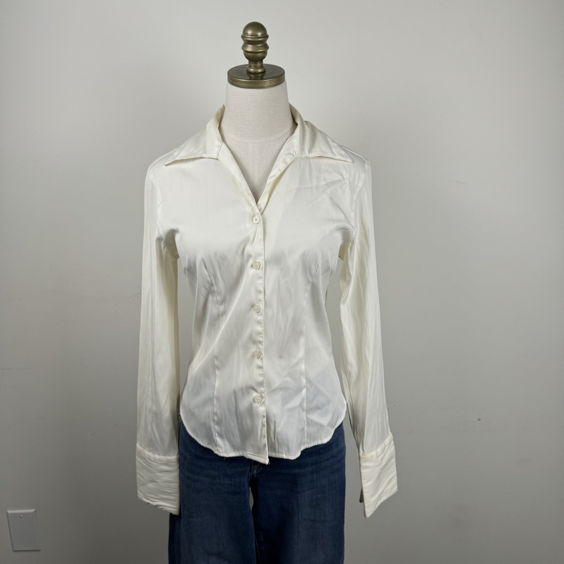 Cream Button Up Shirt – view 5