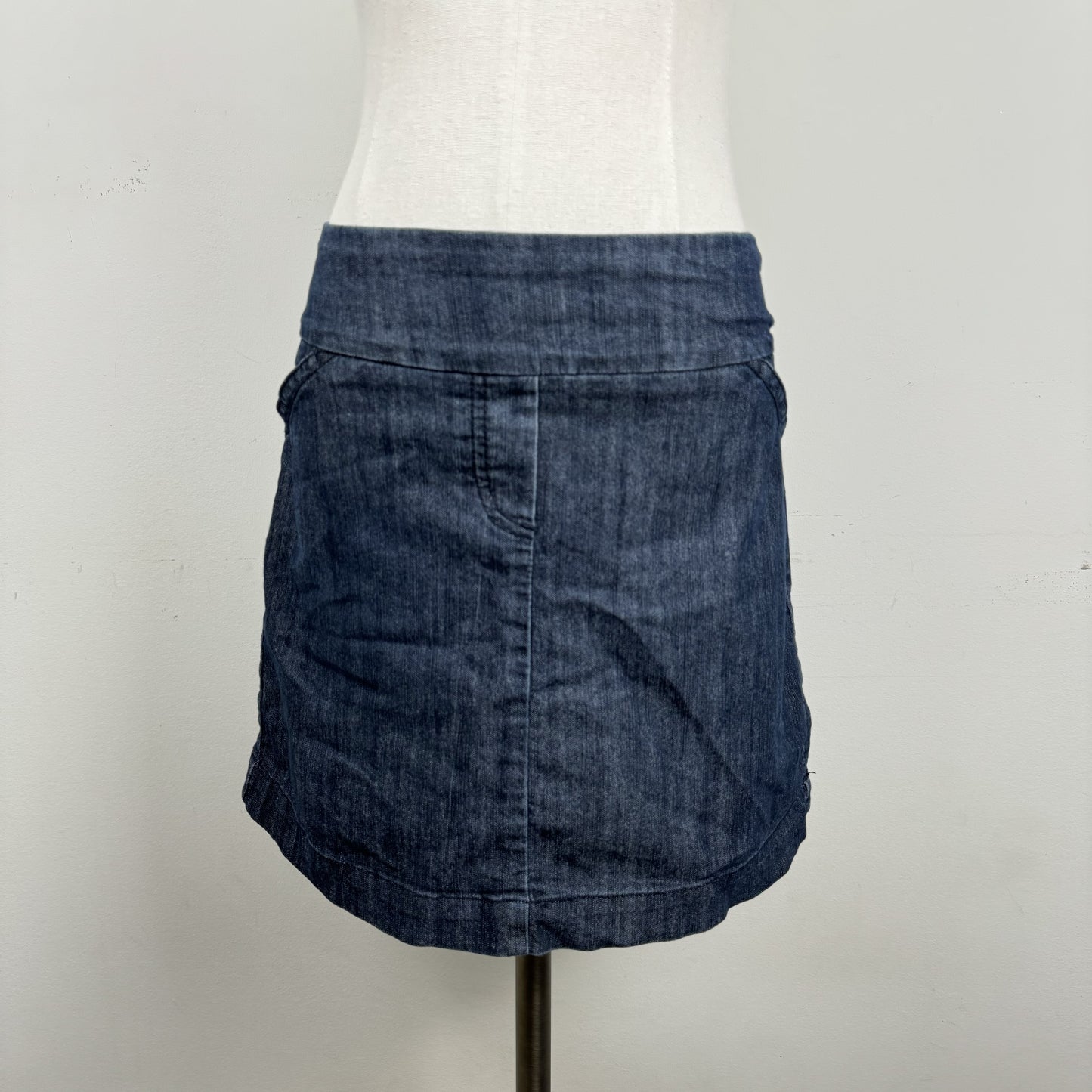Dark Wash Denim Mini Skirt – view 5