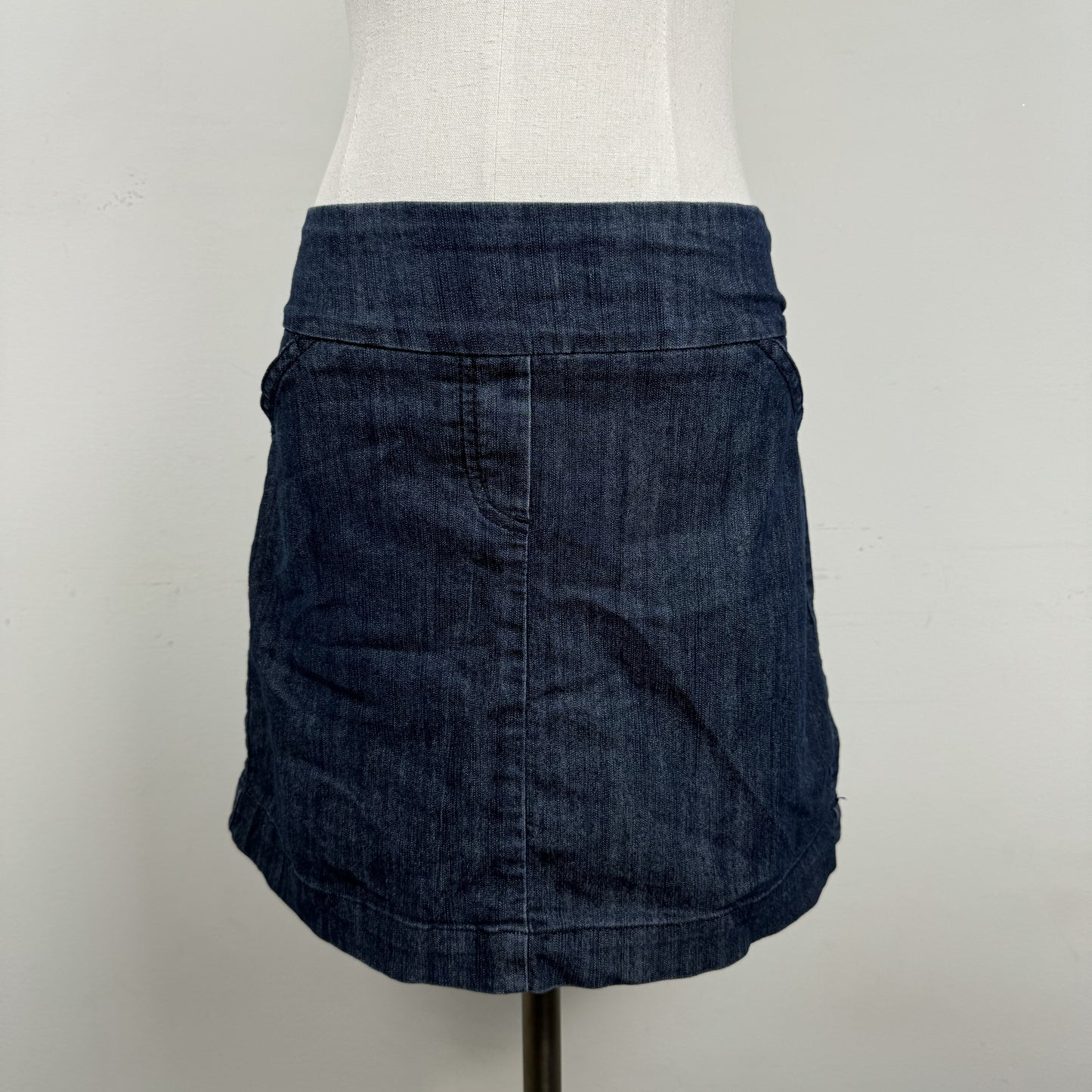 Dark Wash Denim Mini Skirt – view 1