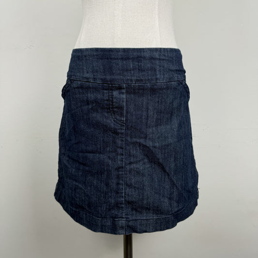 Dark Wash Denim Mini Skirt – view 1