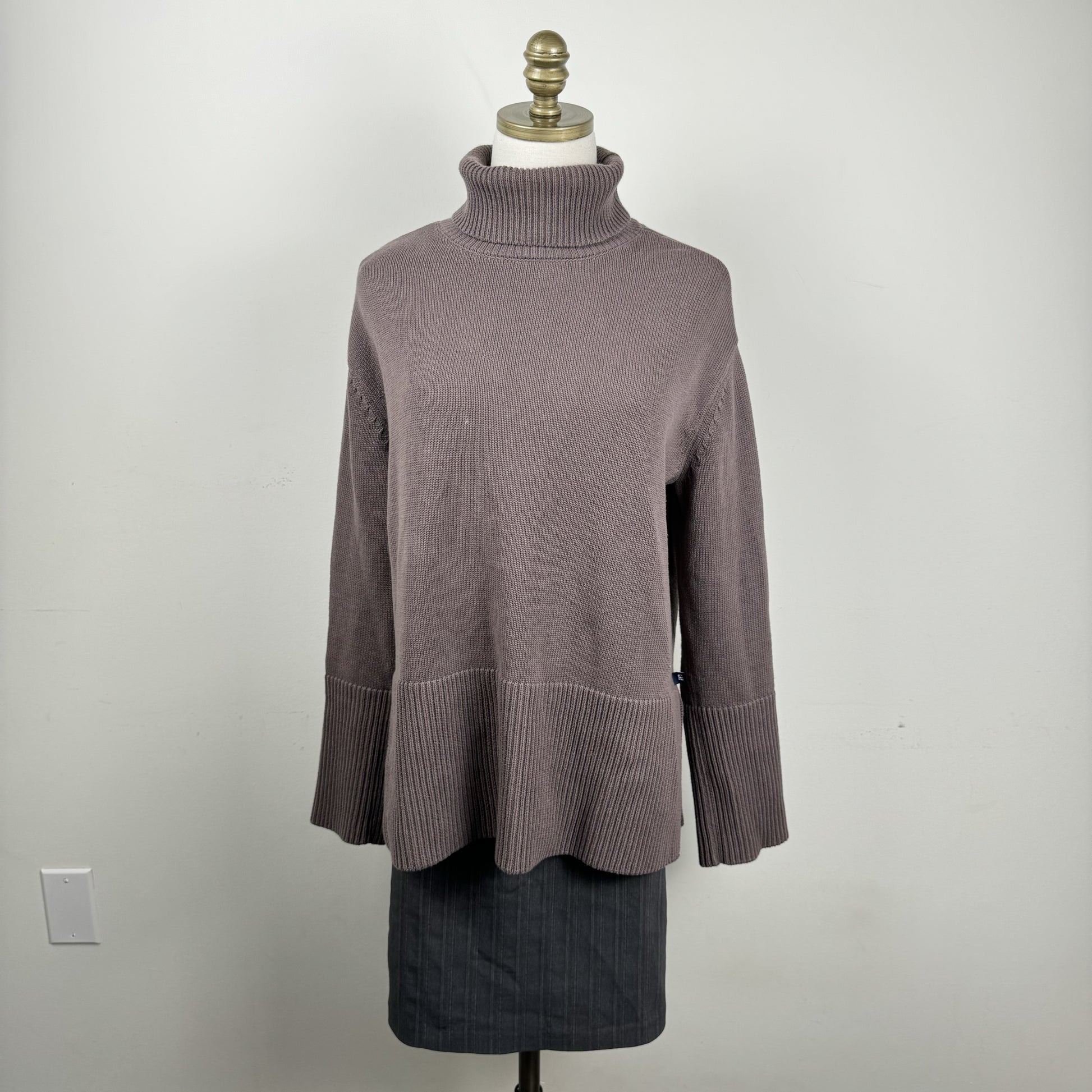 Taupe Turtleneck Sweater – view 4