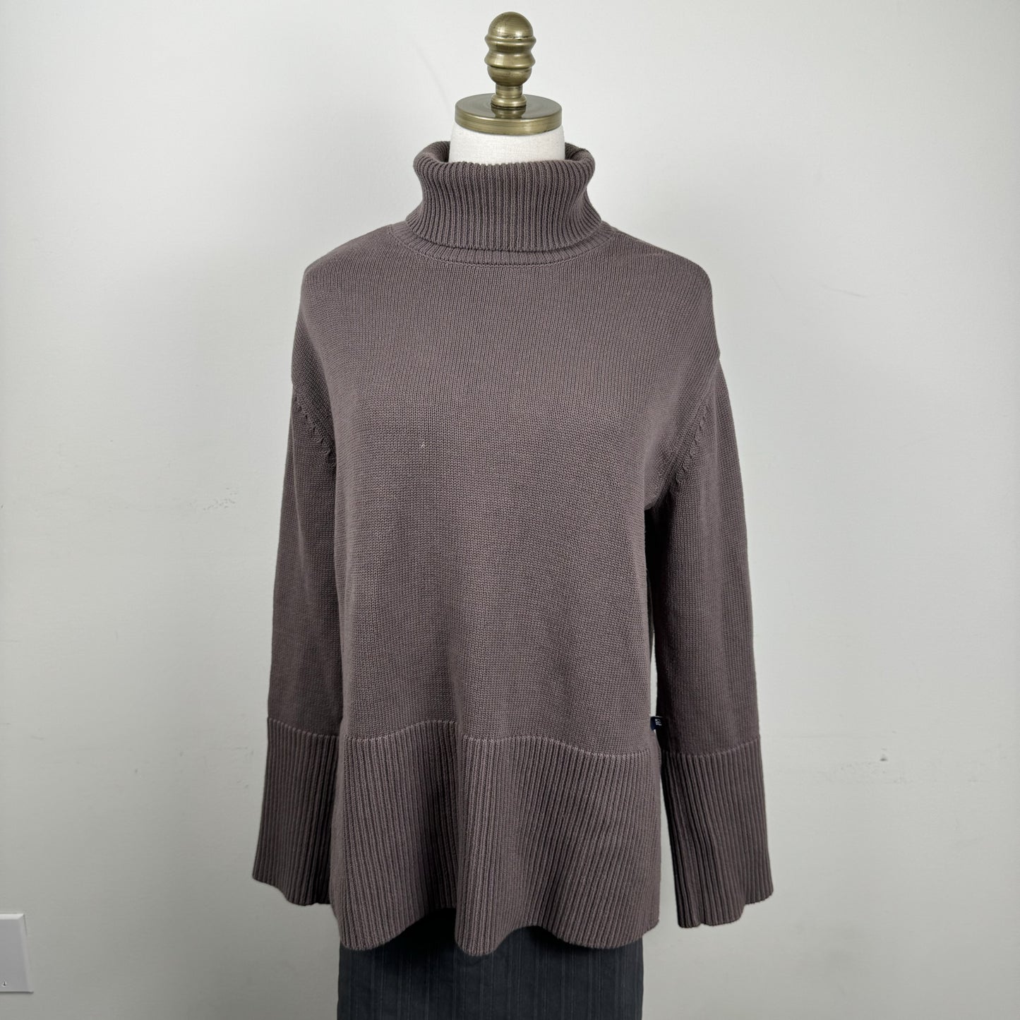 Taupe Turtleneck Sweater – view 1