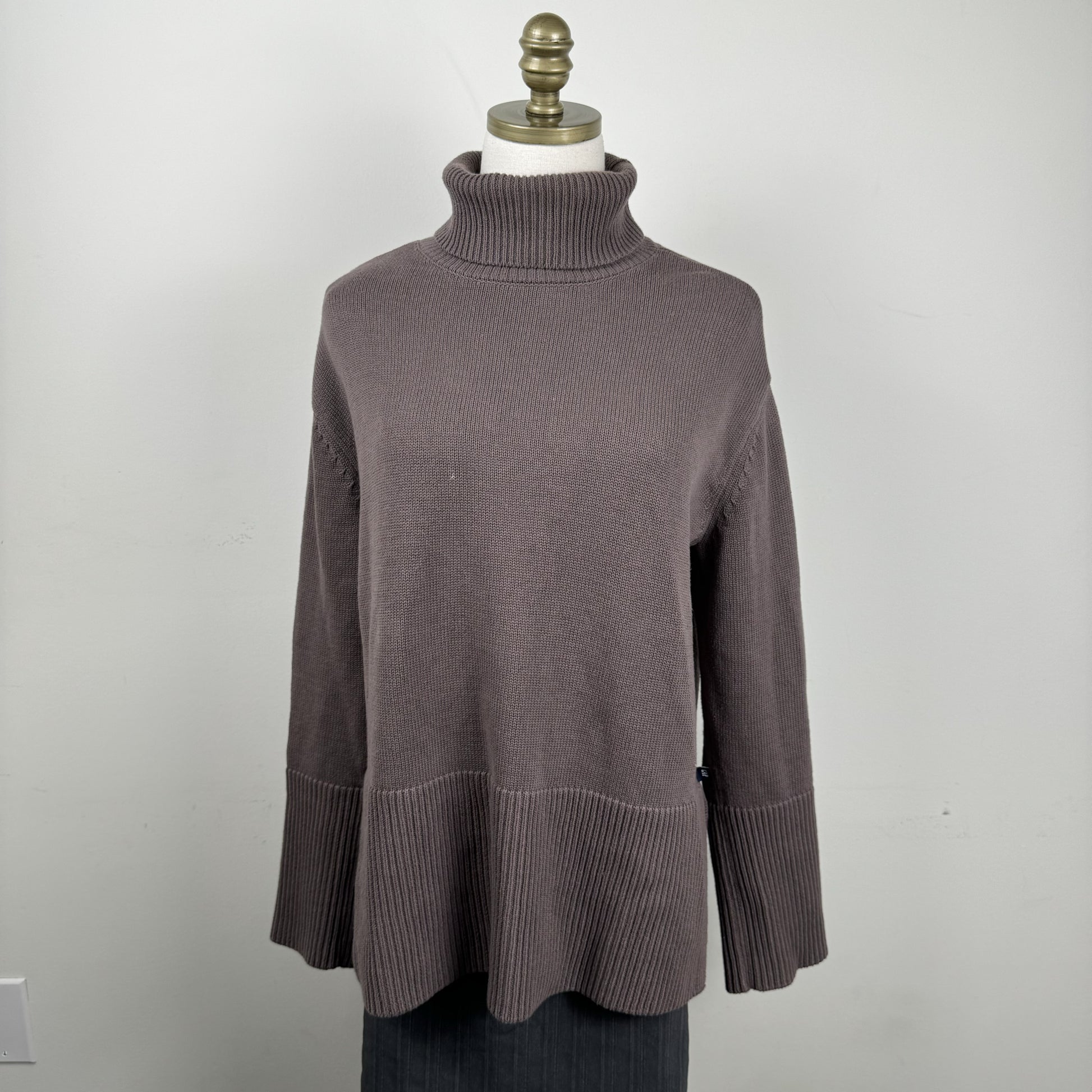 Taupe Turtleneck Sweater – view 1