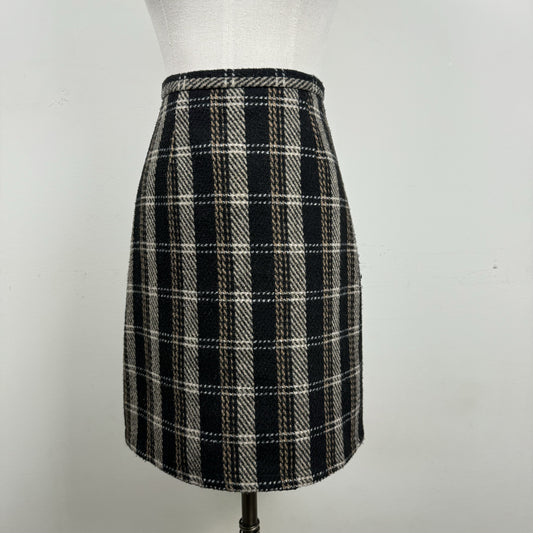 Tweed Plaid Midi Skirt – view 1