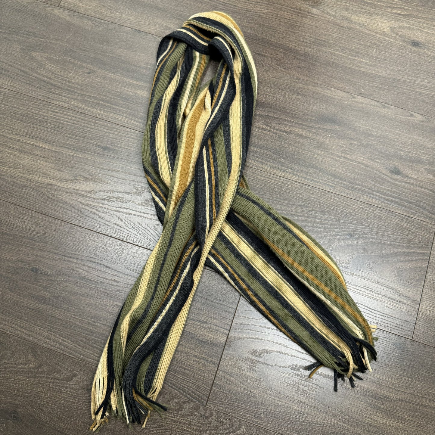 Striped Knit Scarf – view 1