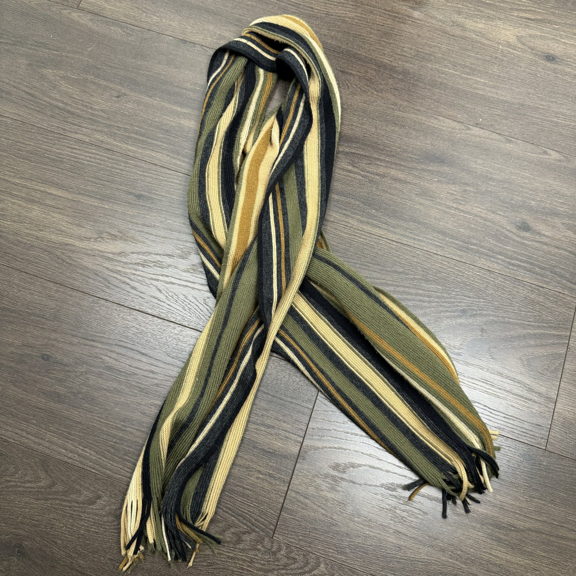 Striped Knit Scarf – view 1