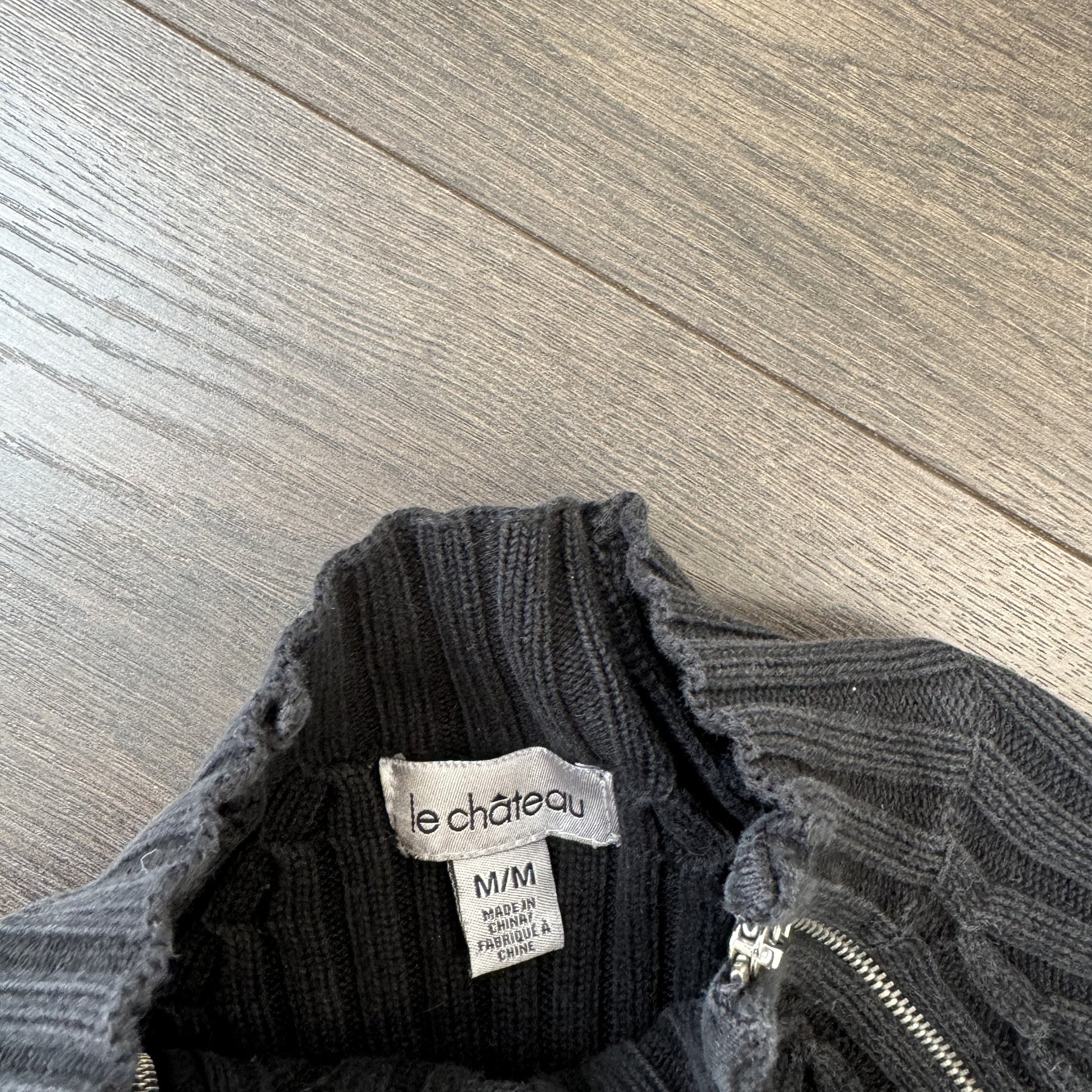 Y2K Black Grunge Turtleneck Sweater – view 9