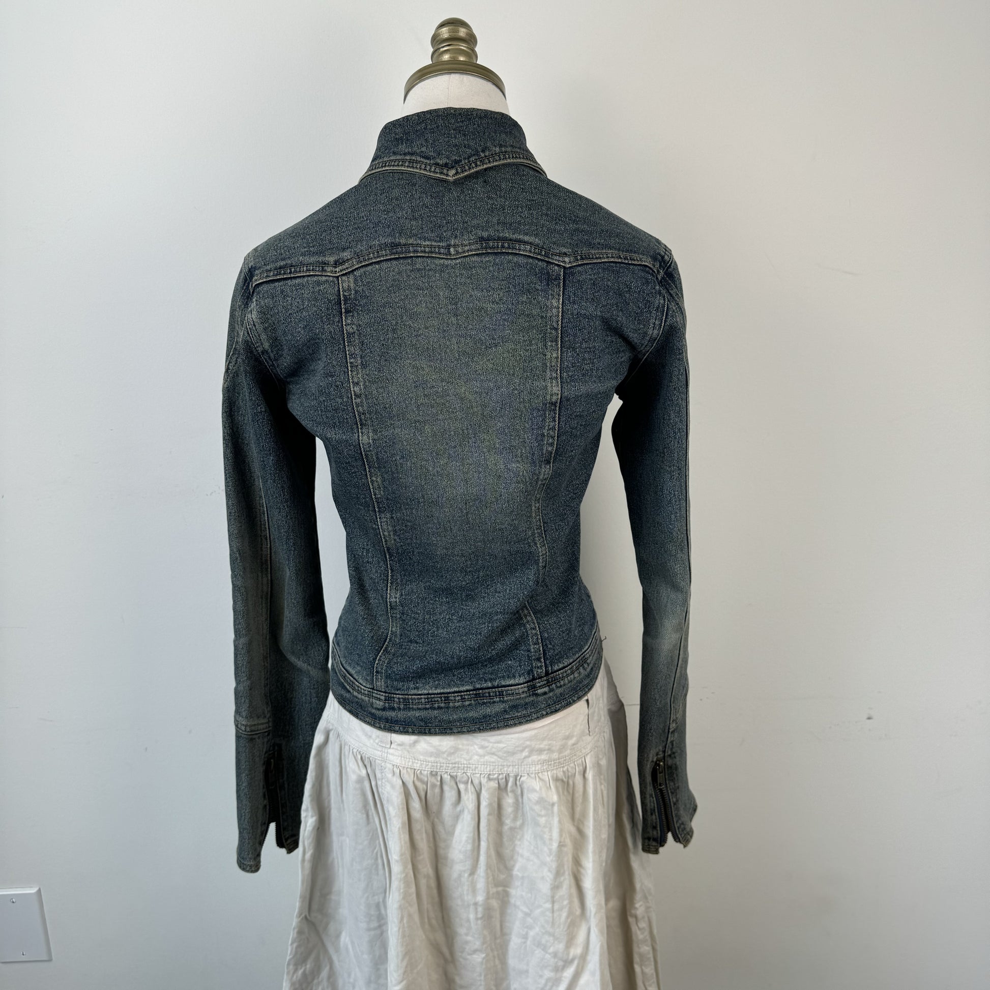 Y2K Faded Denim Jacket – view 8